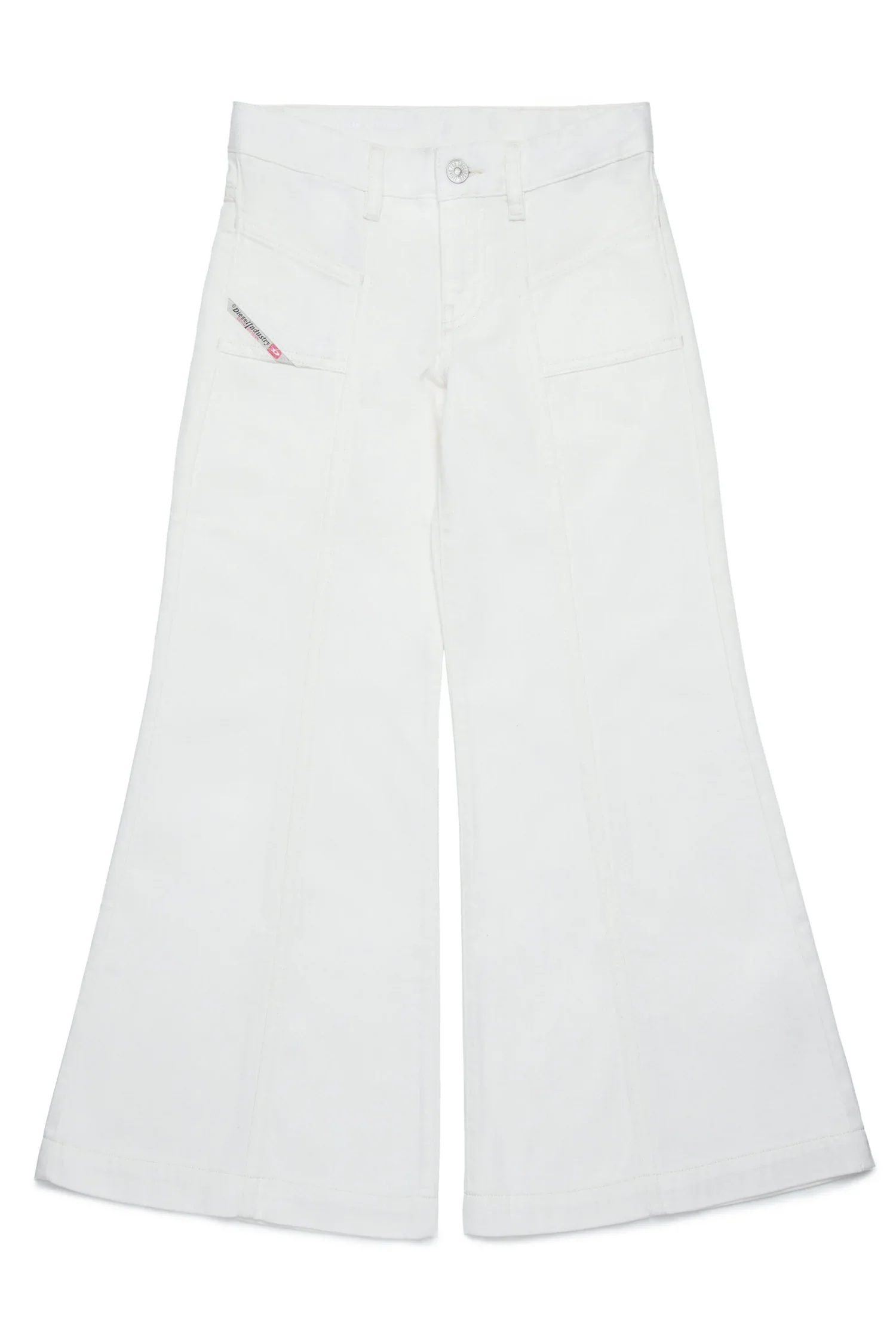 Diesel Jeans Flare Bambina | Vita Media e Denim Bianco - immagine 2