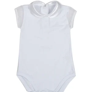 Body mezza manica in cotone elasticizzato
