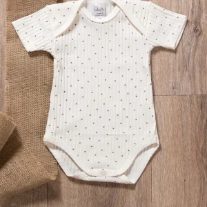 Body neonato in cotone a mezza manica