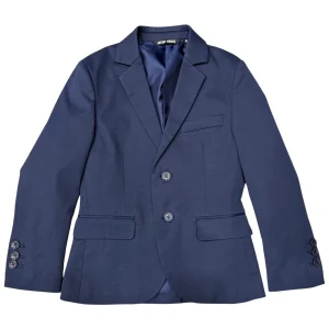 Giacca Blu a Due Bottoni | Cotone Elasticizzato
