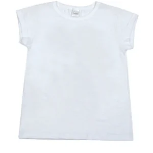 T-shirt bimba mezza manica in cotone