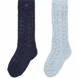 Calza gambaletto traforato in cotone caldo