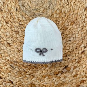 Bèbè di Almy Cappellino in Lana Nodo d'amore