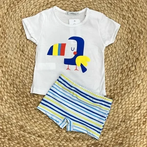 Calamaro T-shirt con costumino Pappagallo