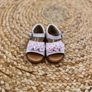 Panyno Sandalo in pelle Con roselline